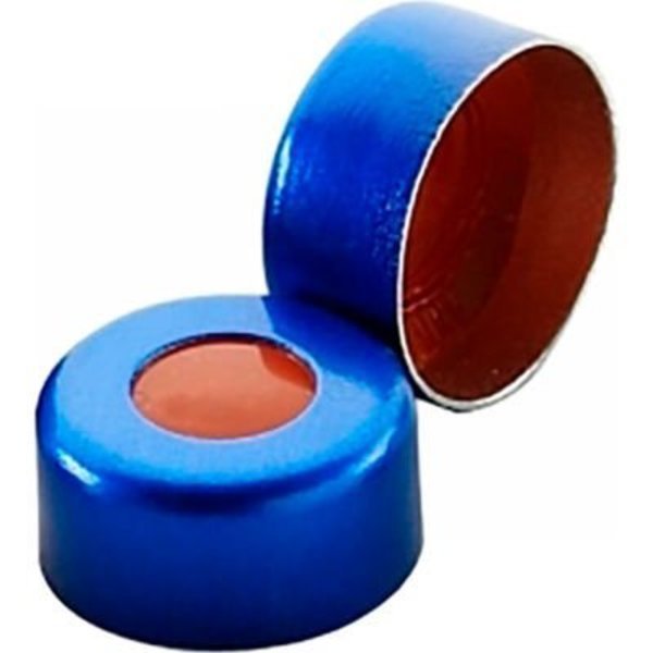 Wheaton® 11mm Crimp Seal, Aluminum Blue, PTFE/Silicone, Case of 1000, Cp Lab Safety., Mfr#: 224219-05